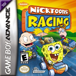 Nicktoons Racing box art for GameBoy Advance